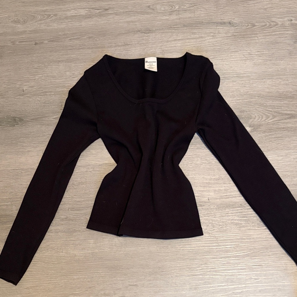 No Boundaries Black Long Sleeve Top